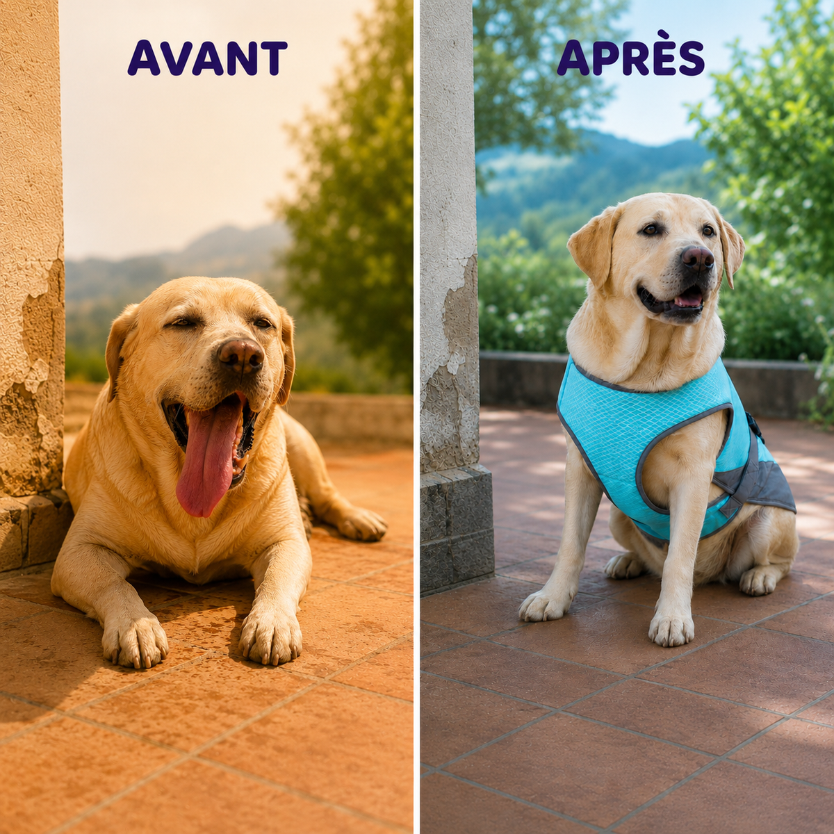 Parce qu'un chien ne transpire pas.